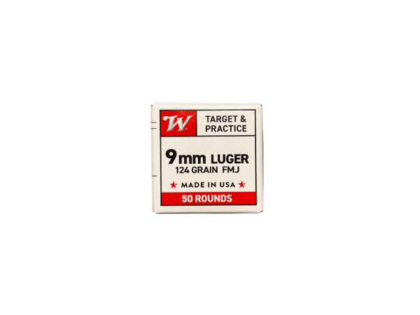 Amunicja Winchester 9mm Luger w opakowaniu 50 sztuk dostępna w sklepie w Borowej.